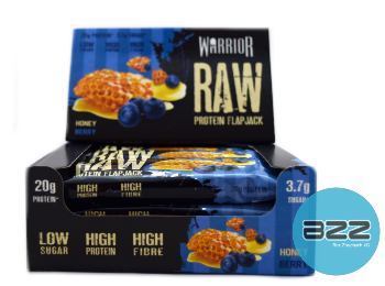 warrior_supplements_raw_protein_flapjack_display_12x75g_honey_berry